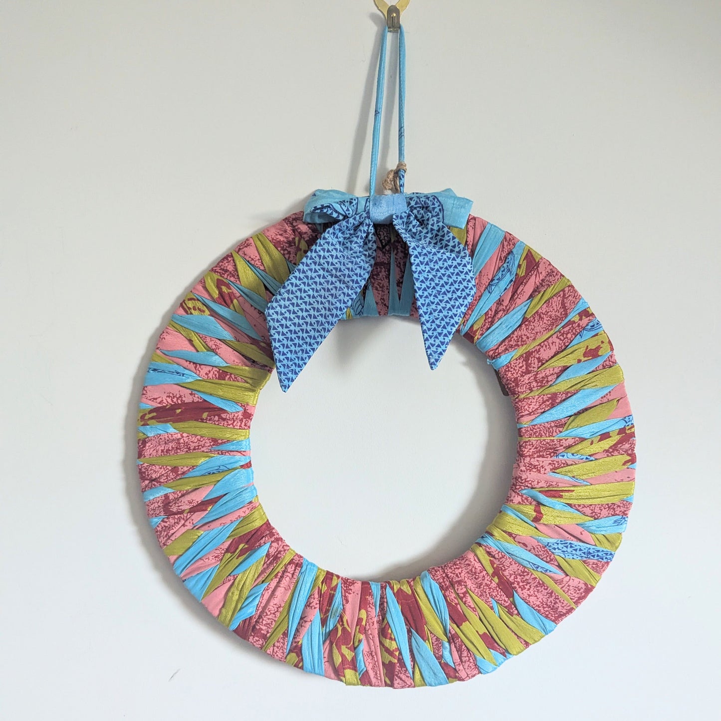 Upcycled Bow Ring Wreath