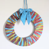Bow Ring Wreath | Upcycled Saris