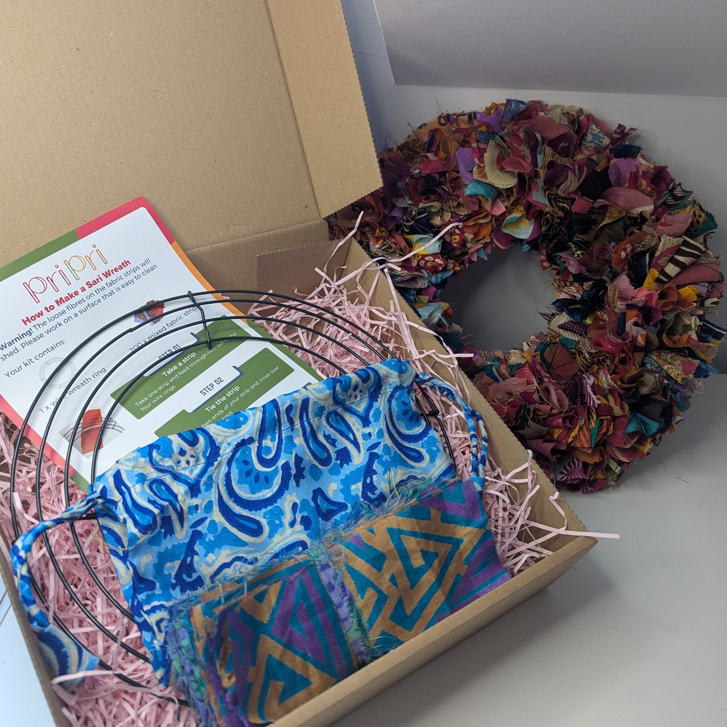 Make Your Own Sari Wreath Kit