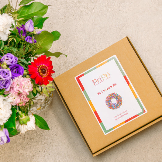 Make Your Own Sari Wreath Kit