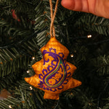 Tree Decoration 3 pack | Upcycled Saris