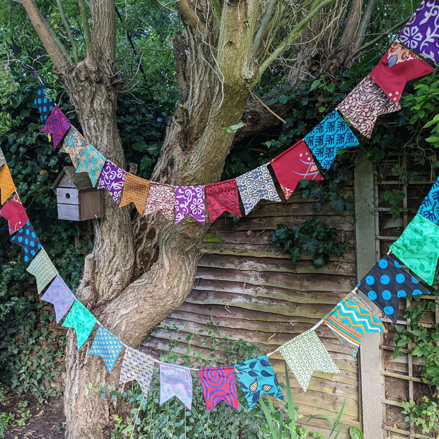Recycled Bunting from Saris