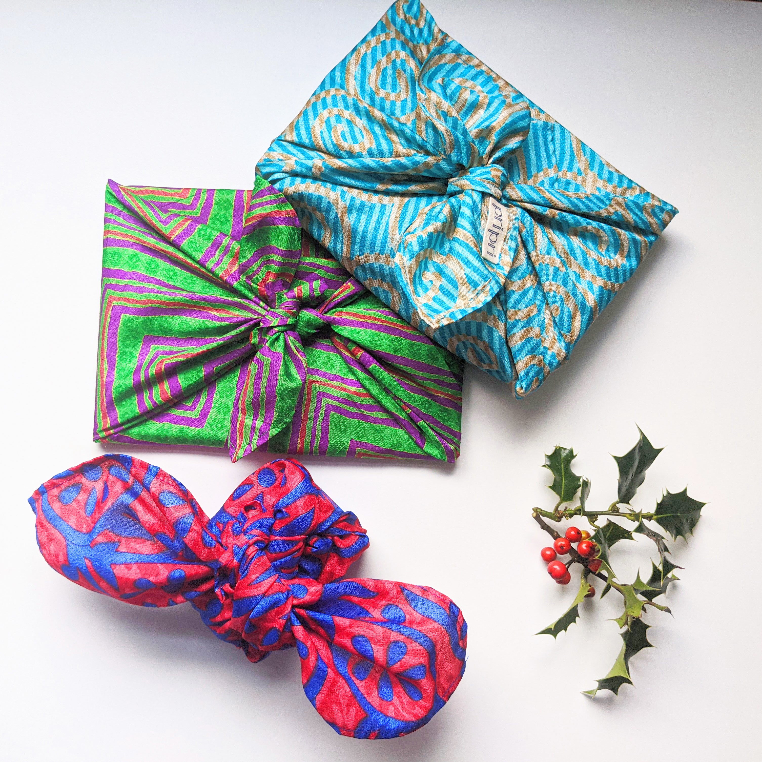 Furoshiki Wraps Sml & Lge | Upcycled Saris