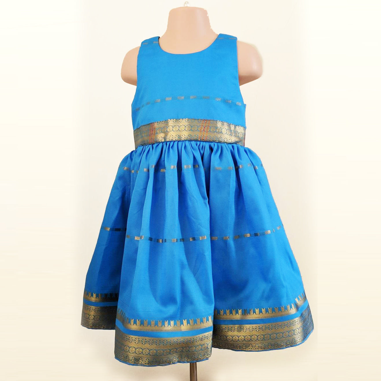 Bright Blue Girls Party Dress size 3-4