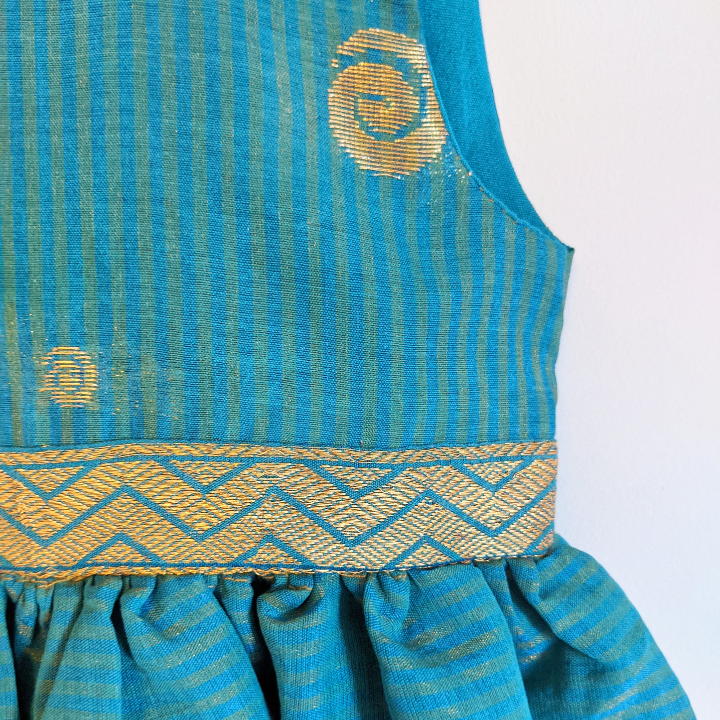 Teal Party Dress For Ages 5-6 Years