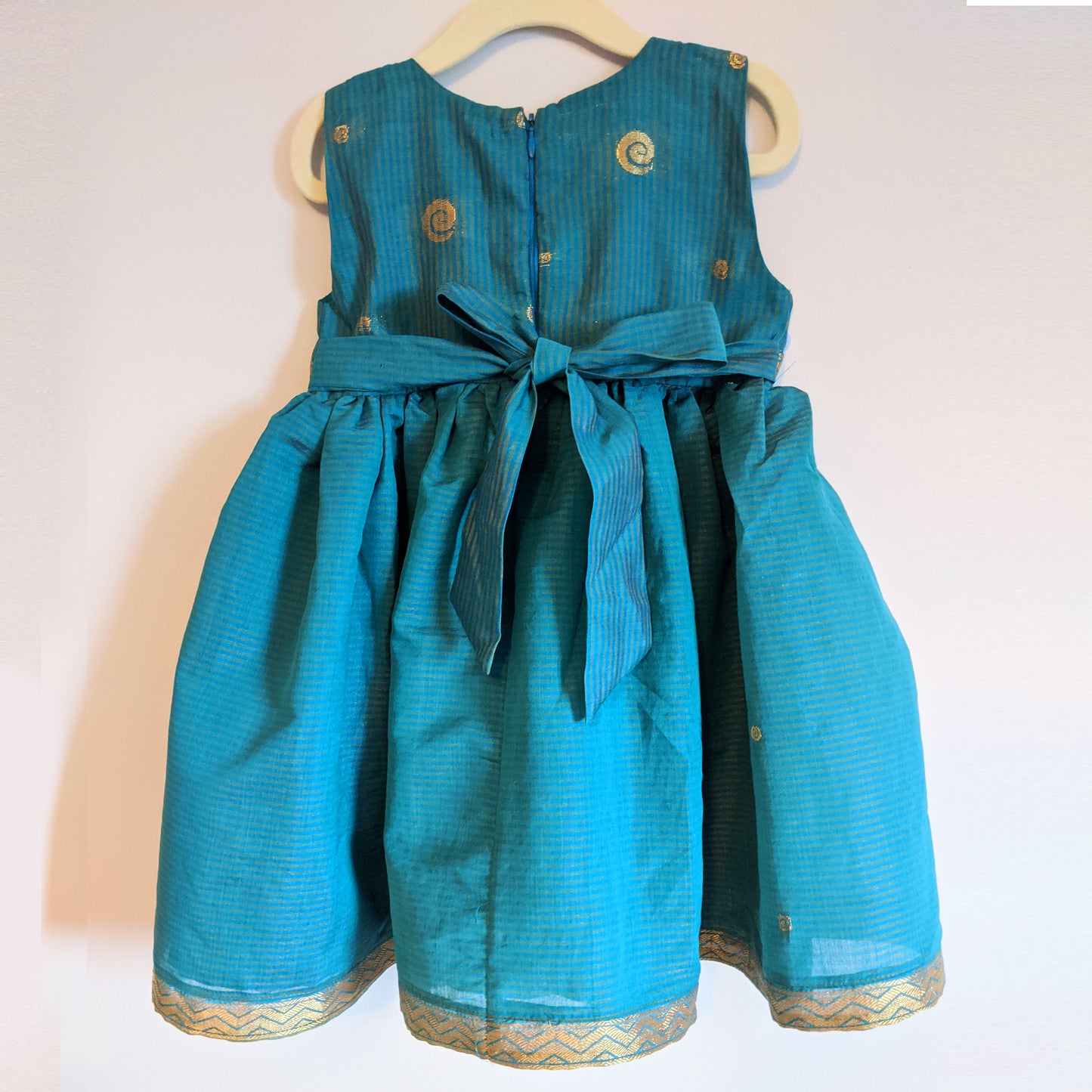 Teal Party Dress For Ages 5-6 Years